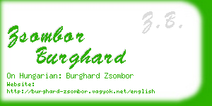 zsombor burghard business card